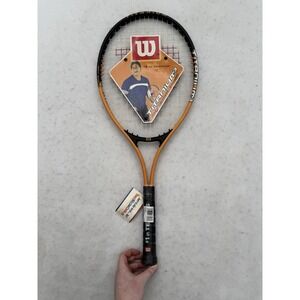 NEW Wilson Titanium 3 Soft Shock 3 Tennis Racquet Racket Orange/Black 4 3/8